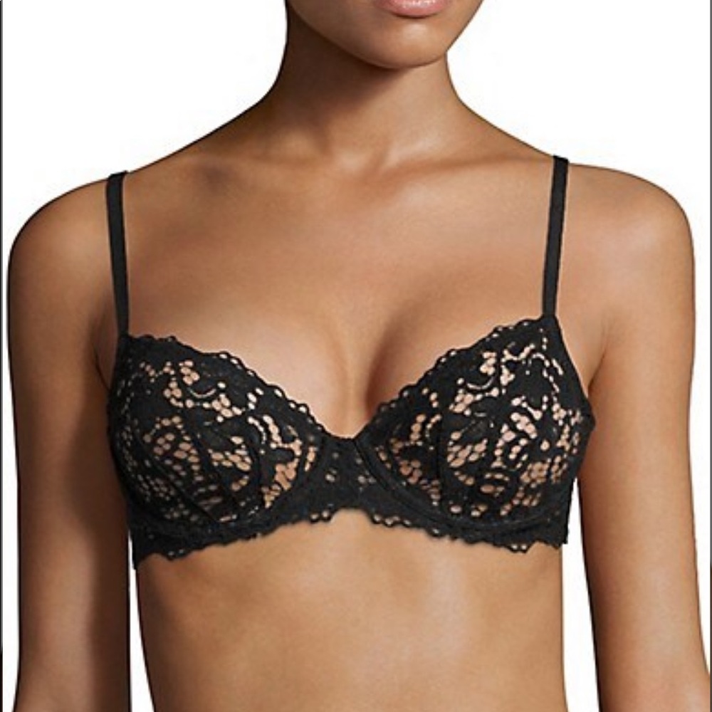 DKNY Black Lace Underwire Bra